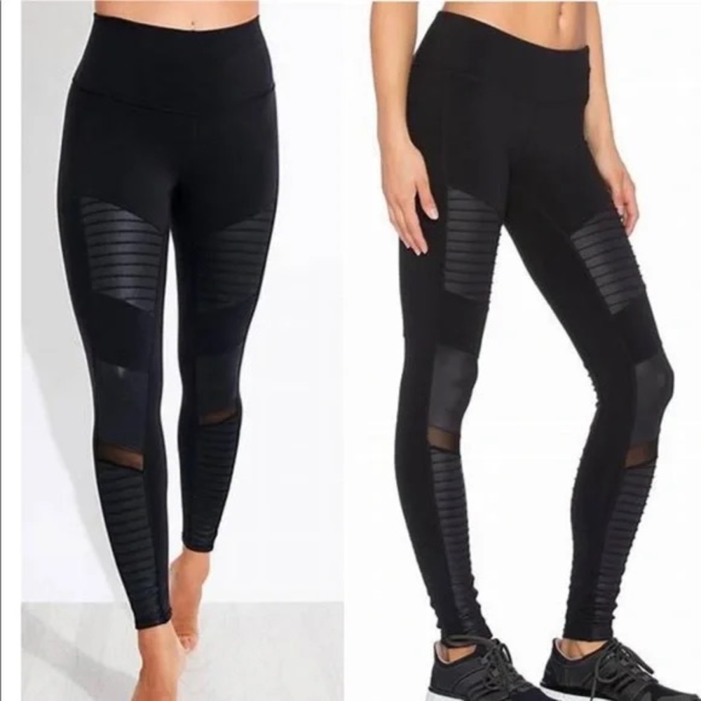 ALO yoga black moto legging